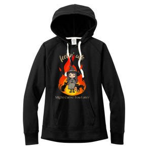 Feeling Cute Might Curse You Later Cute Witch Women's Fleece Hoodie