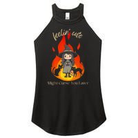 Feeling Cute Might Curse You Later Cute Witch Women's Perfect Tri Rocker Tank