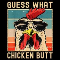 Funny Chicken Meme Guess What Chicken Butt 16 in Basic Backpack