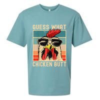 Funny Chicken Meme Guess What Chicken Butt Sueded Cloud Jersey T-Shirt