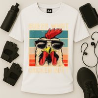 Funny Chicken Meme Guess What Chicken Butt Performance Shirt