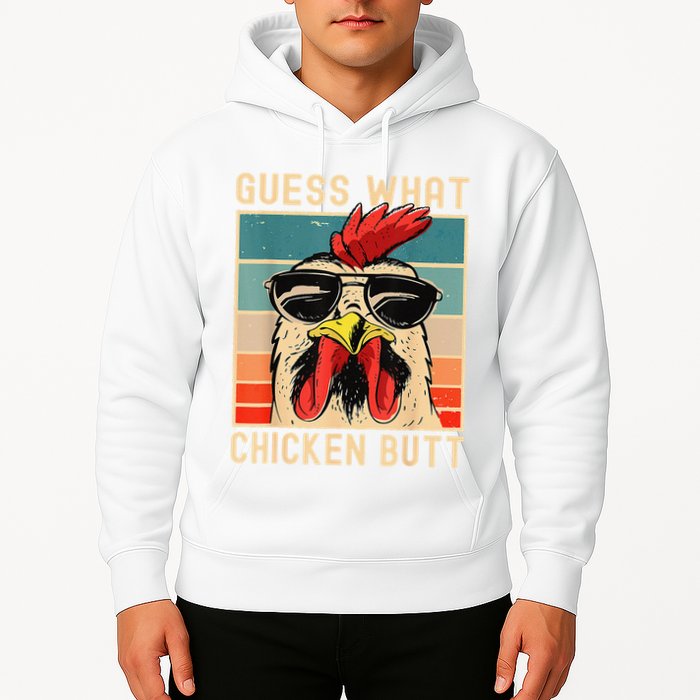 Funny Chicken Meme Guess What Chicken Butt Hoodie