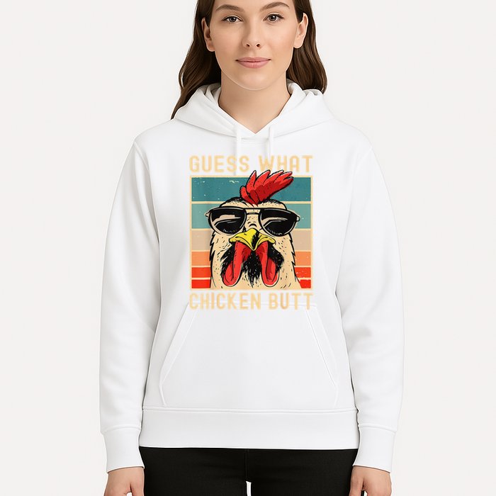 Funny Chicken Meme Guess What Chicken Butt Hoodie