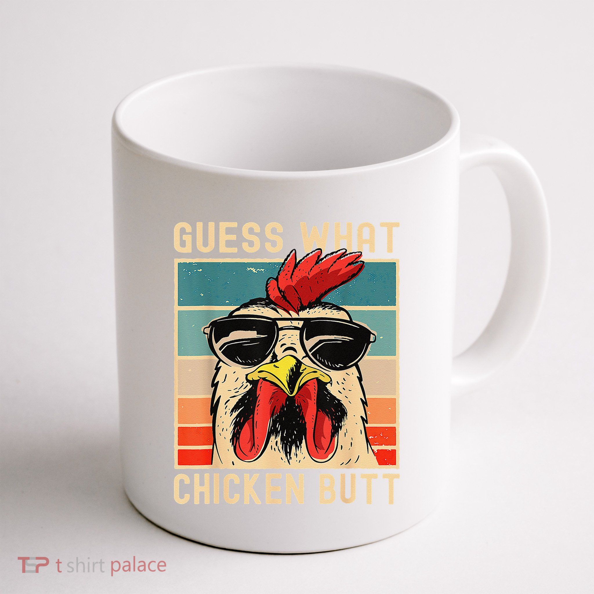 Funny Chicken Meme Guess What Chicken Butt Mug