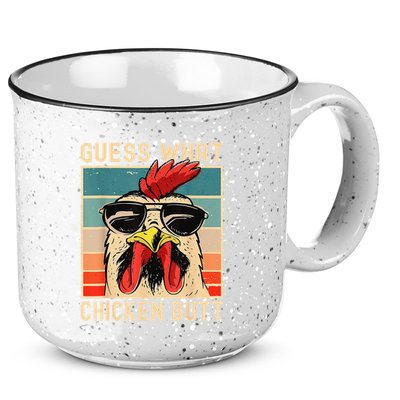 Funny Chicken Meme Guess What Chicken Butt 15oz Campfire Ceramic Mug