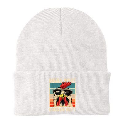 Funny Chicken Meme Guess What Chicken Butt Beanie
