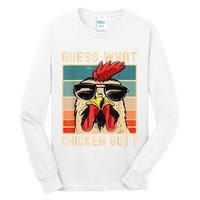 Funny Chicken Meme Guess What Chicken Butt Tall Long Sleeve T-Shirt