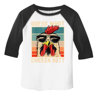 Funny Chicken Meme Guess What Chicken Butt Toddler Fine Jersey T-Shirt