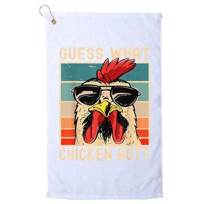 Funny Chicken Meme Guess What Chicken Butt Golf Towel