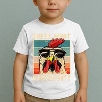 Funny Chicken Meme Guess What Chicken Butt Toddler T-Shirt