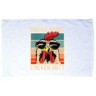 Funny Chicken Meme Guess What Chicken Butt Microfiber Hand Towel