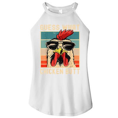Funny Chicken Meme Guess What Chicken Butt Women's Perfect Tri Rocker Tank