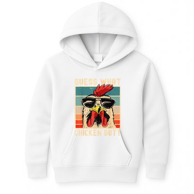 Funny Chicken Meme Guess What Chicken Butt Kids Hoodie
