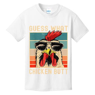 Funny Chicken Meme Guess What Chicken Butt Kids T-Shirt