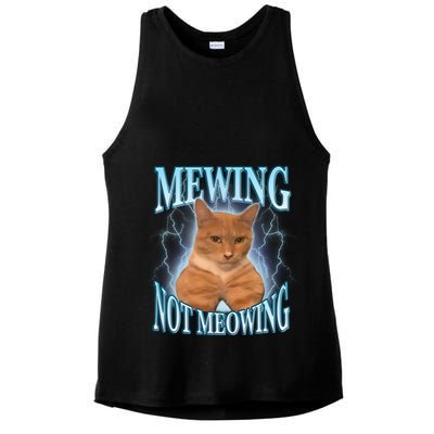 Funny Cat Meme With Meowing Looksmax Meowing Cat Ladies PosiCharge Tri-Blend Wicking Tank