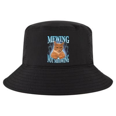 Funny Cat Meme With Meowing Looksmax Meowing Cat Cool Comfort Performance Bucket Hat