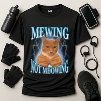 Funny Cat Meme With Meowing Looksmax Meowing Cat Performance Shirt