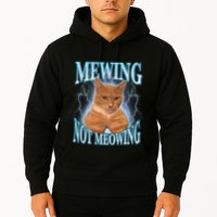 Funny Cat Meme With Meowing Looksmax Meowing Cat Hoodie