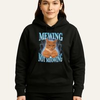 Funny Cat Meme With Meowing Looksmax Meowing Cat Hoodie