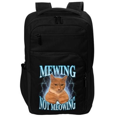 Funny Cat Meme With Meowing Looksmax Meowing Cat Impact Tech Backpack