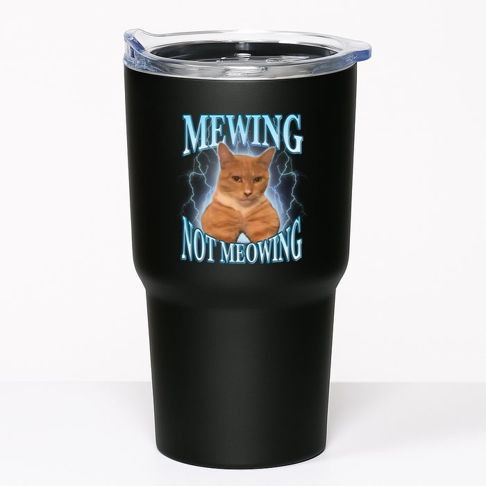 Funny Cat Meme With Meowing Looksmax Meowing Cat Tumbler