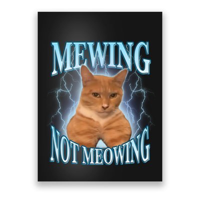 Funny Cat Meme With Meowing Looksmax Meowing Cat Poster