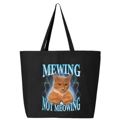 Funny Cat Meme With Meowing Looksmax Meowing Cat 25L Jumbo Tote