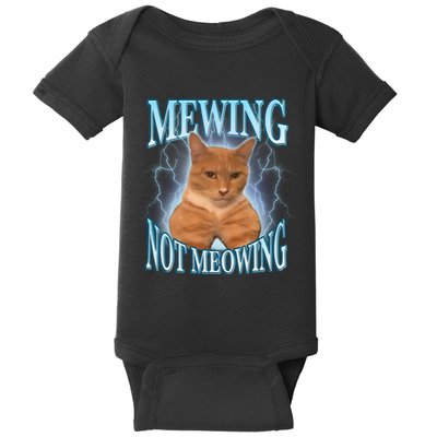 Funny Cat Meme With Meowing Looksmax Meowing Cat Baby Bodysuit