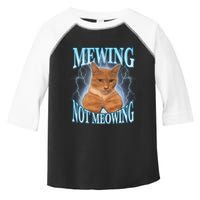Funny Cat Meme With Meowing Looksmax Meowing Cat Toddler Fine Jersey T-Shirt