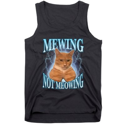 Funny Cat Meme With Meowing Looksmax Meowing Cat Tank Top