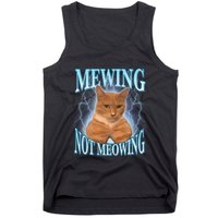 Funny Cat Meme With Meowing Looksmax Meowing Cat Tank Top