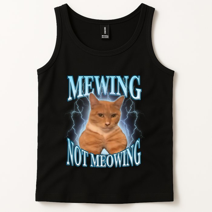 Funny Cat Meme With Meowing Looksmax Meowing Cat Tank Top