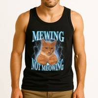 Funny Cat Meme With Meowing Looksmax Meowing Cat Tank Top