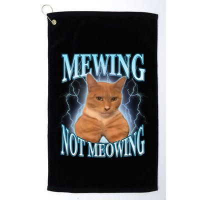 Funny Cat Meme With Meowing Looksmax Meowing Cat Golf Towel
