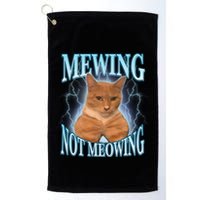 Funny Cat Meme With Meowing Looksmax Meowing Cat Golf Towel