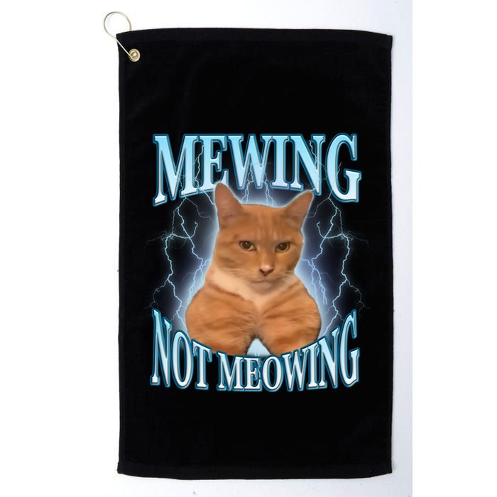 Funny Cat Meme With Meowing Looksmax Meowing Cat Golf Towel