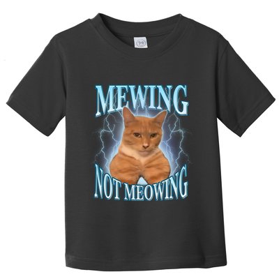 Funny Cat Meme With Meowing Looksmax Meowing Cat Toddler T-Shirt