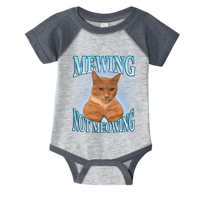 Funny Cat Meme With Meowing Looksmax Meowing Cat Infant Baby Jersey Bodysuit