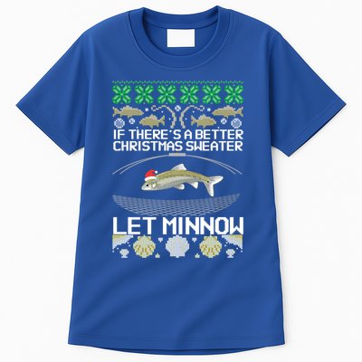 Funny Christmas Minnow Bait Fish Trap Angler Fishing Great Gift Tall T-Shirt
