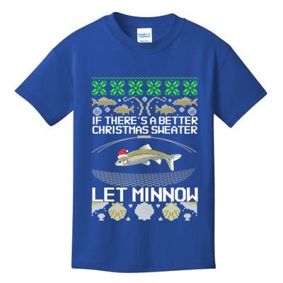 Funny Christmas Minnow Bait Fish Trap Angler Fishing Great Gift Kids T-Shirt