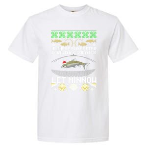 Funny Christmas Minnow Bait Fish Trap Angler Fishing Great Gift Garment-Dyed Heavyweight T-Shirt