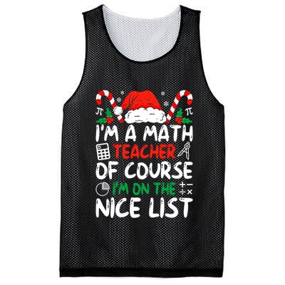 Funny Christmas Math Teacher IM A Math Teacher Gift Mesh Reversible Basketball Jersey Tank