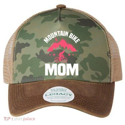 Funny Cycling Mountain Bike Mom Mtb Mountain Biking Mom Gift Legacy Tie Dye Trucker Hat