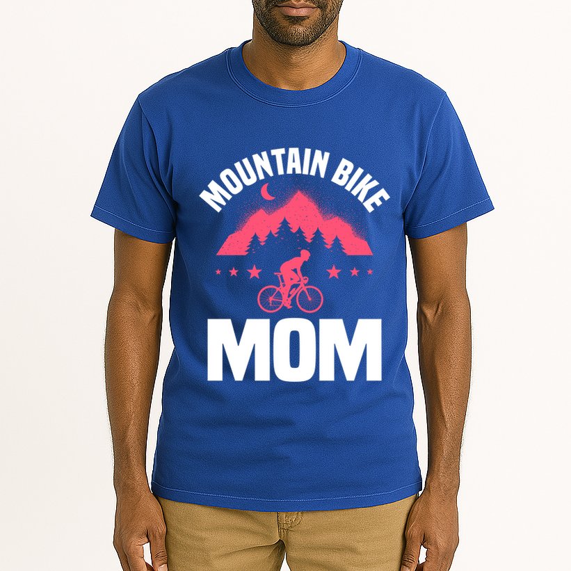 Funny Cycling Mountain Bike Mom Mtb Mountain Biking Mom Gift Tall T-Shirt