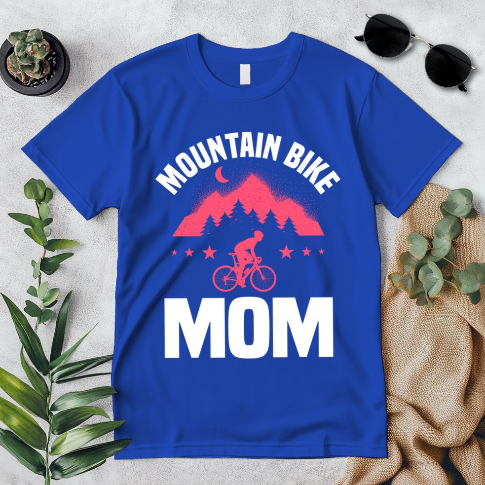 Funny Cycling Mountain Bike Mom Mtb Mountain Biking Mom Gift Premium T-Shirt