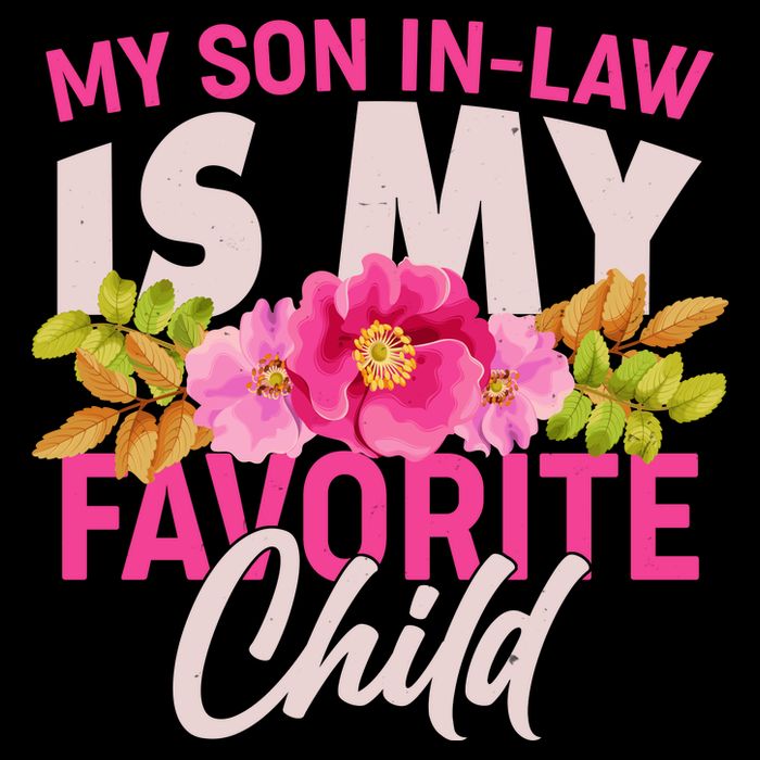 Funny Cute My Son In Law Is My Favorite Child Stripe Pom Pom Beanie