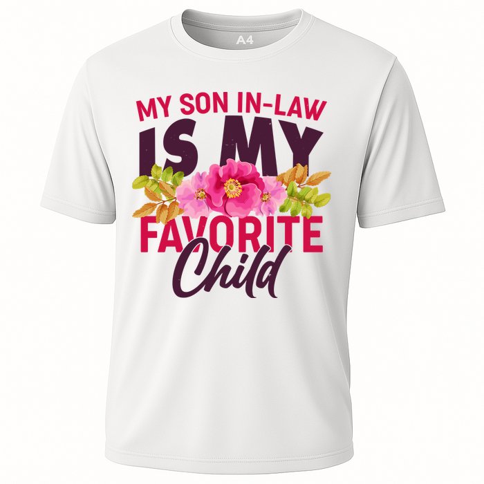 Funny Cute My Son In Law Is My Favorite Child Cooling Performance Crew T-Shirt