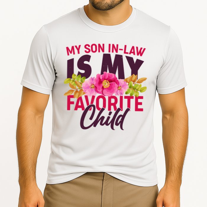 Funny Cute My Son In Law Is My Favorite Child Cooling Performance Crew T-Shirt