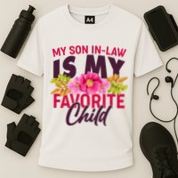 Funny Cute My Son In Law Is My Favorite Child Cooling Performance Crew T-Shirt