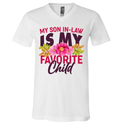 Funny Cute My Son In Law Is My Favorite Child V-Neck T-Shirt